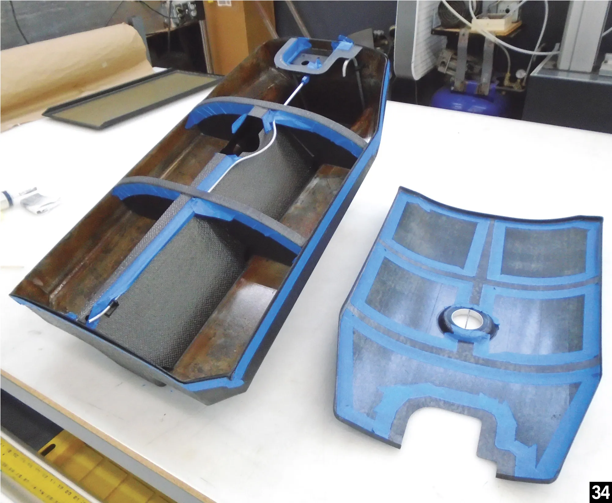 Aerospace fuel tank ultra-thin wall plate structural parts