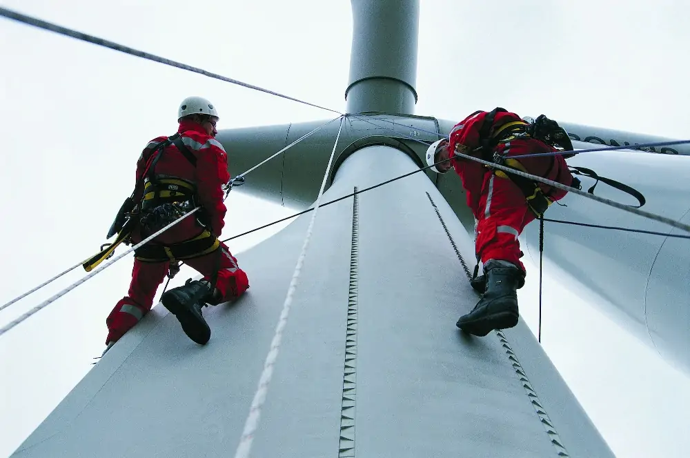 Turbine blade repair areas