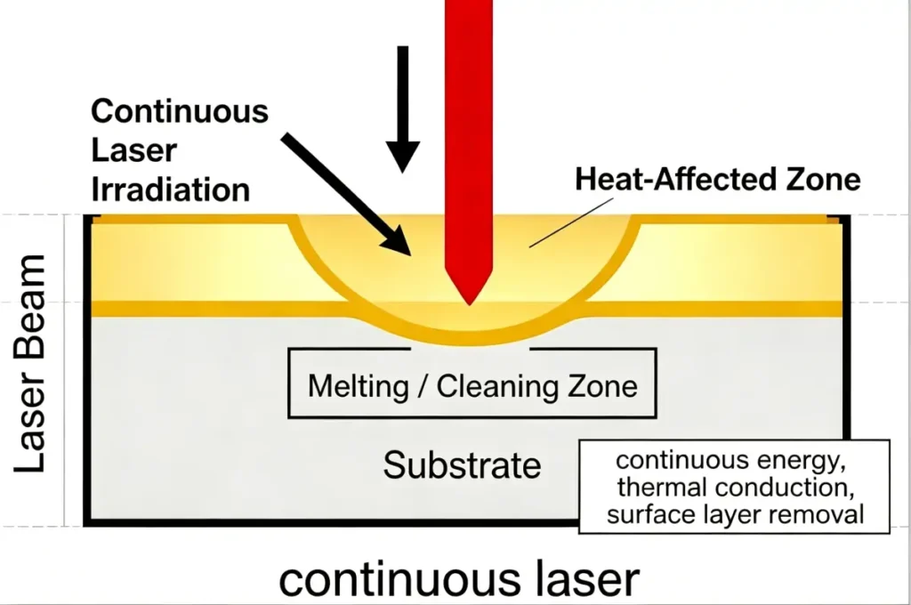 Continuous Laser Cleaning